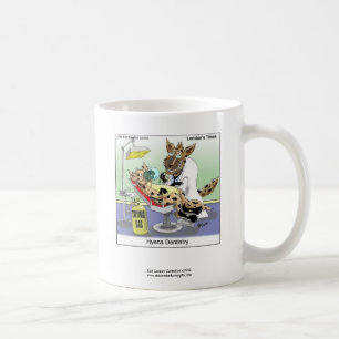 Hyänen-Zahnarzt Cartoon Lustige Qualität Kaffeetas Kaffeetasse