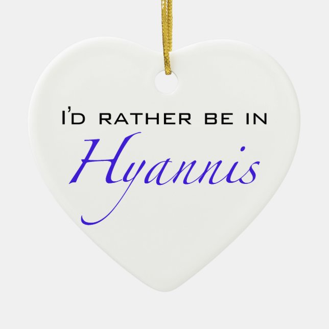 Hyannis MA - Skript Keramikornament (Vorne)