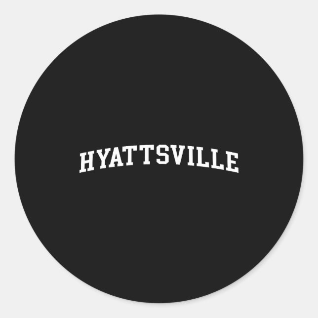 Hyattsville  runder aufkleber (Vorderseite)