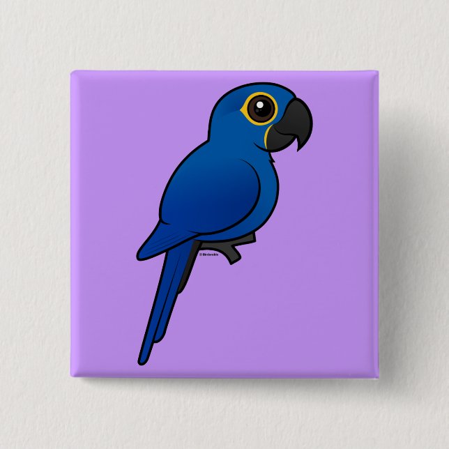HyazintheMacaw Button (Vorderseite)