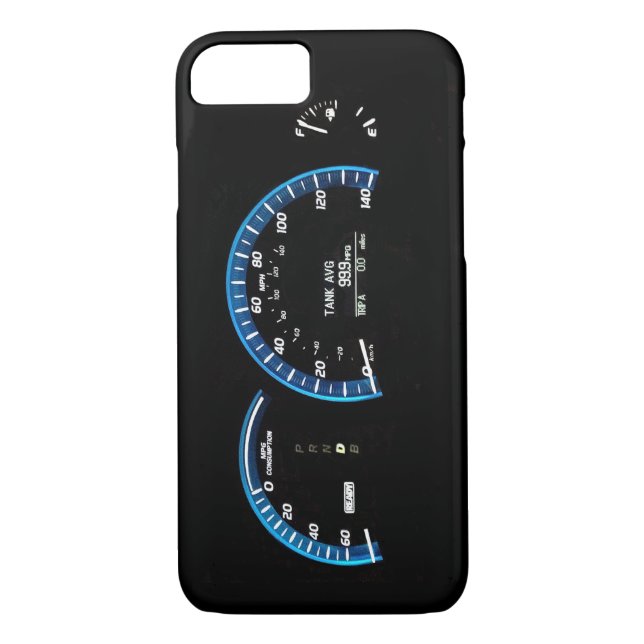 Hybrid-Fahrzeug-Instrument Cluster iPhone 7 Fall Case-Mate iPhone Hülle (Rückseite)