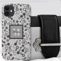 Hybrid Paisley - Gehäuse für iPhone im Graustufen-