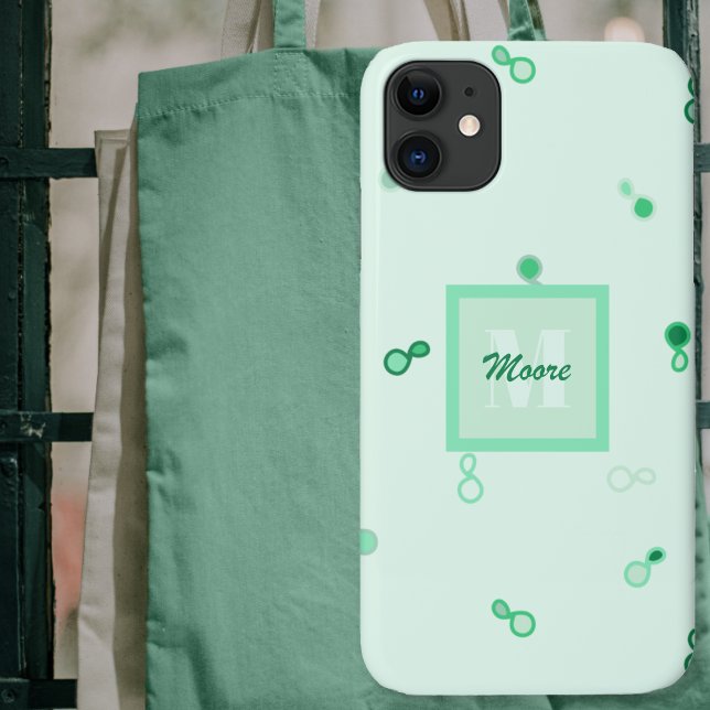 Hybrid Paisley lose in Green Ombre Case-Mate iPhone Hülle (Hybrid Paisley Loosely Scattered in Green Ombre Case-Mate iPhone Case by Leapfroglisics Shop)