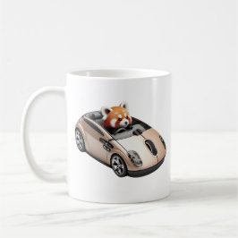 Hybrid-PC-Maus - mit einem roten Panda-Treiber 03. Kaffeetasse