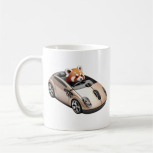 Hybrid-PC-Maus - mit einem roten Panda-Treiber 03. Kaffeetasse