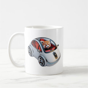 Hybrid-PC-Maus - mit einem roten Panda-Treiber Kaffeetasse