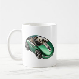 Hybrid-PC-Mauswagen mit Panda-Treiber Kaffeetasse