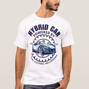 Hybridauto: angetrieben von Benzin und Elektronen T-Shirt