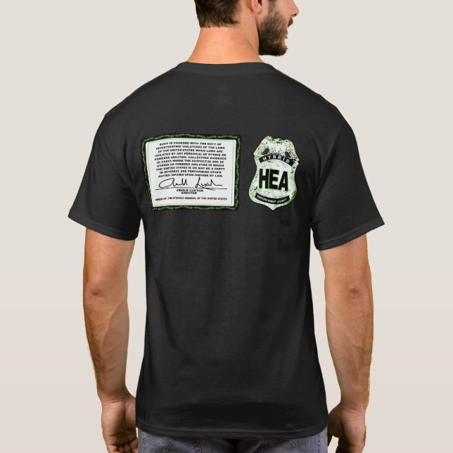 Hybride Erde - Xander Hastings Abzeichen: T-Shirt (Rückseite)