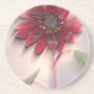 Hybride Sonnenblume im Wind Getränkeuntersetzer