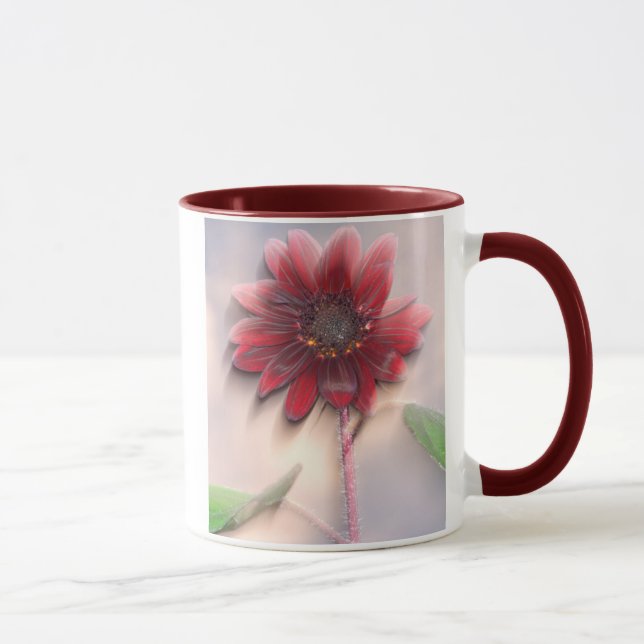 Hybride Sonnenblume im Wind Tasse (Rechts)