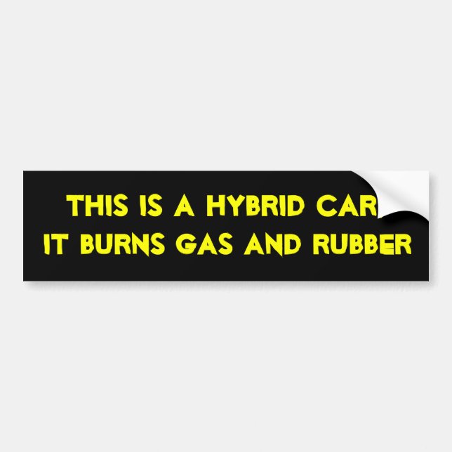 Hybrides Auto Autoaufkleber (Vorne)