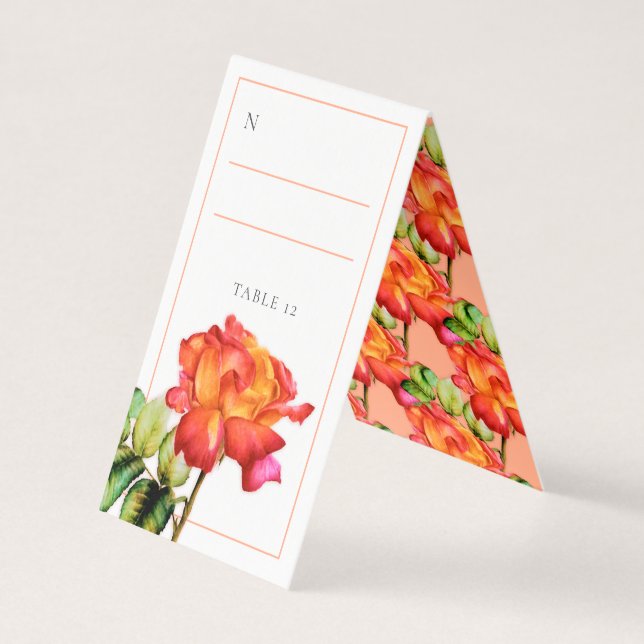 Hybridtee Rose Orangensaft (Vorderseite)