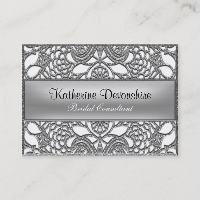 Hyceberg Tauben-elegantes berufliches Visitenkarte (Vorderseite)