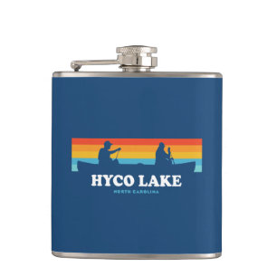 Hyco Lake North Carolina Canoe Flachmann