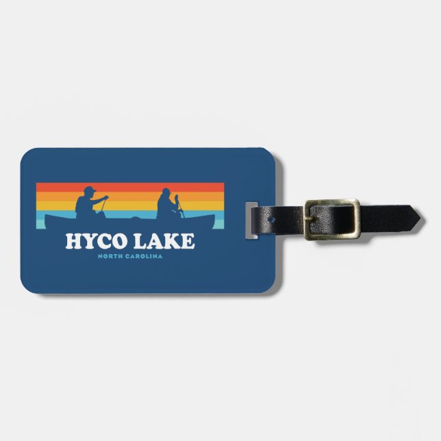 Hyco Lake North Carolina Canoe Gepäckanhänger (Vorderseite horizontal)