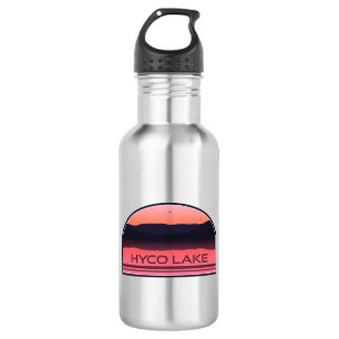 Hyco Lake North Carolina Red Sunrise Edelstahlflasche
