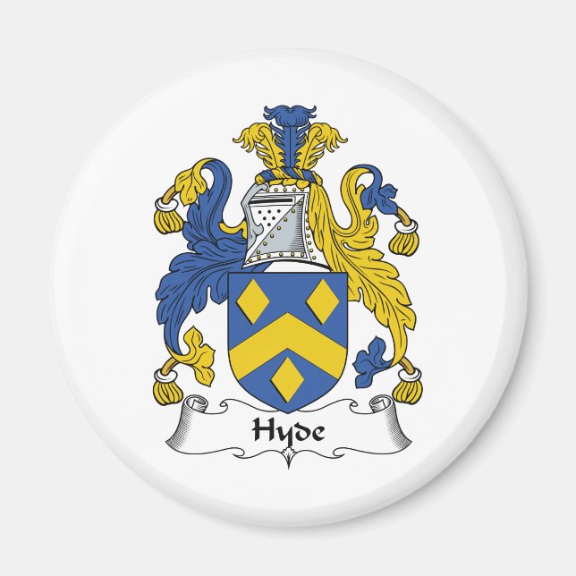 Hyde Familienwappen Magnet (Vorne)