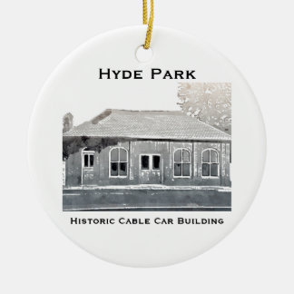 Hyde Park historische Drahtseilbahn-Verzierung Keramikornament