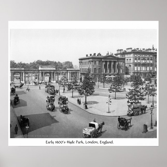 Hyde Park, London, England der 1900er Jahre Poster (Vorne)