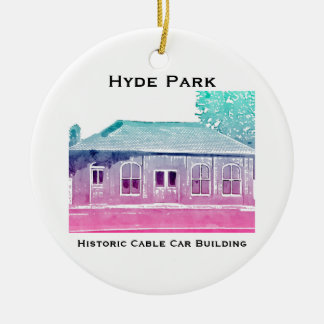 Hyde Park's historisches Cable Car Ornament