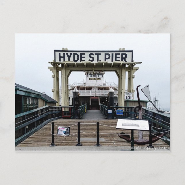 Hyde St. Pier San Francisco, Californie Carte post (Devant)