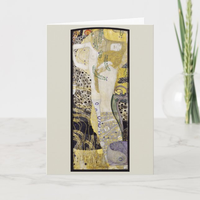 Hydra (alias Water Serpents I) von Gustav Klimt Karte (Vorderseite)