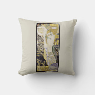 Hydra (alias Water Serpents I) von Gustav Klimt Kissen