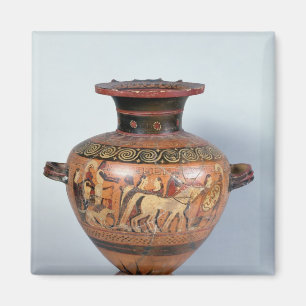 Hydra, welche die Abfahrt eines Kriegers darstellt Magnet