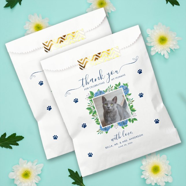 Hydrangea 1 Foto Custom Pet Cat Leckerei Wedding Geschenktütchen (Von Creator hochgeladen)