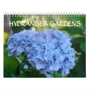 HYDRANGEA ARBEITET Kalender-BlauHydrangeas im Kalender