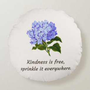 Hydrangea Avec Coussin rond Citation