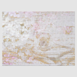 Hydrangea Bläschen Weiß erschüttertes Vintages Hol Seidenpapier