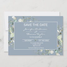 Hydrangea Blätter Save the Date Farbe und Grün
