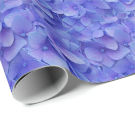 Hydrangea blau geschenkpapier