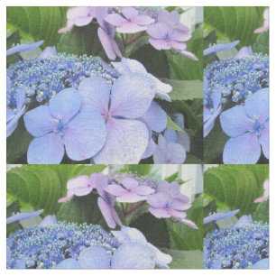Hydrangea-blaue lila hübsche Blume Stoff