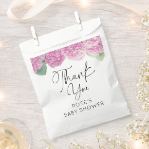 Hydrangea Blume Babydusche Geschenktütchen