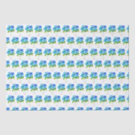 Hydrangea Blume Blumen Wasserfarbe Rustikal Seidenpapier