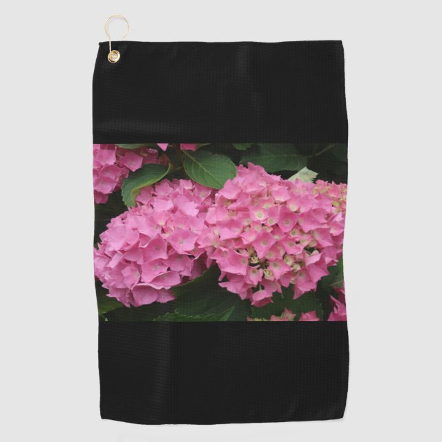 Hydrangea-Blume-Golfhandtuch Golfhandtuch (Vorderseite)
