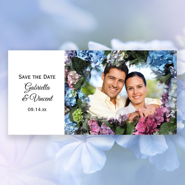 Hydrangea Blume Hochzeit Speichern Sie die Datumsk Save The Date (Von Creator hochgeladen)