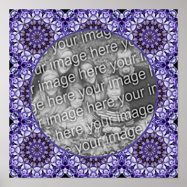 Hydrangea Blume Petals Abstrakt Foto hinzufügen Poster (Vorne)