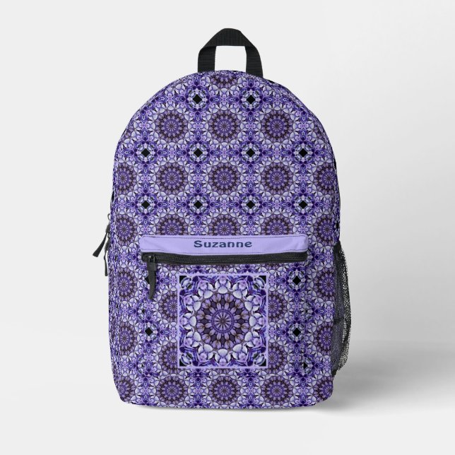 Hydrangea Blume Petals Abstrakt Personalisiert Bedruckter Rucksack (Vorderseite)