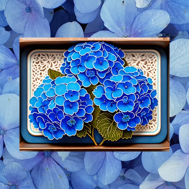 Hydrangea-Blume, Postüberquerung Postkarte (Von Creator hochgeladen)