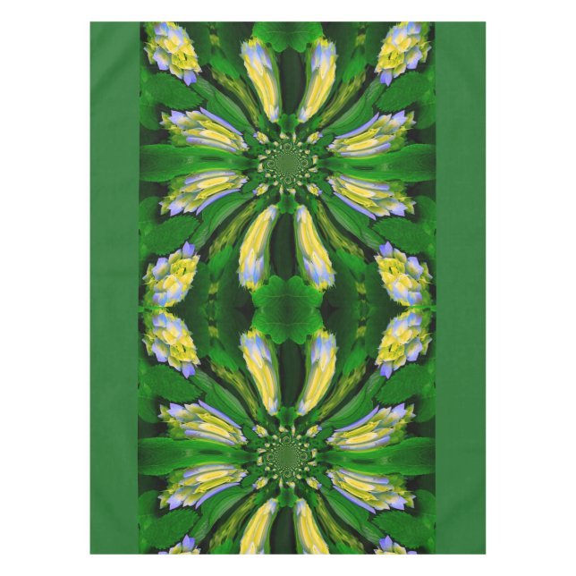 Hydrangea Blume Swirl Tablecloth Tischdecke (Vorderseite)