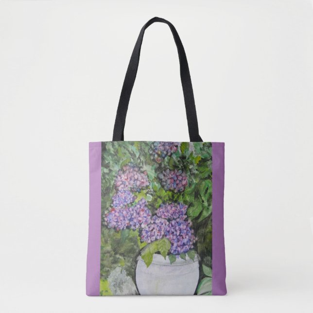 Hydrangea Blume Tote Bag Tasche (Vorderseite)