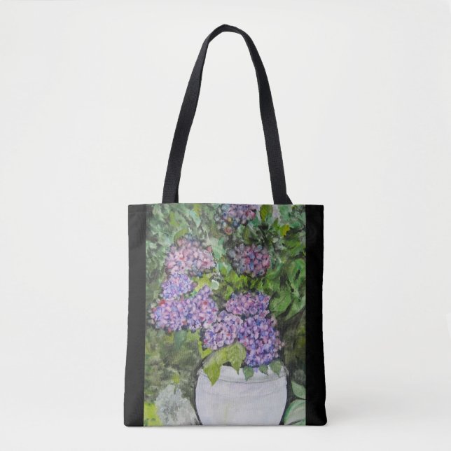 Hydrangea Blume Tote Bag Tasche (Vorderseite)