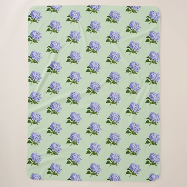 Hydrangea-Blumen-Wurfdecke Sherpadecke (Vorderseite)