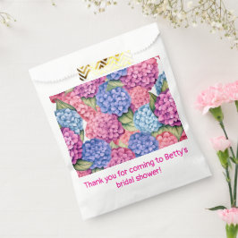 Hydrangea Blumenblauer Rosa Party Geschenktütchen