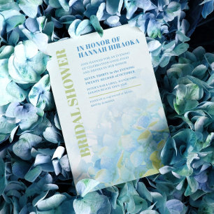 Hydrangea Blumengrün Brautparty Einladung