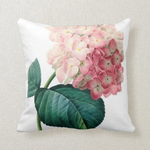 Hydrangea-Blumenillustration Redoute Kissen